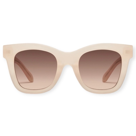 QUAY After Hours Sunglasses Bone Frame Brown Fawn Gradient Lens NWT - Picture 1 of 10